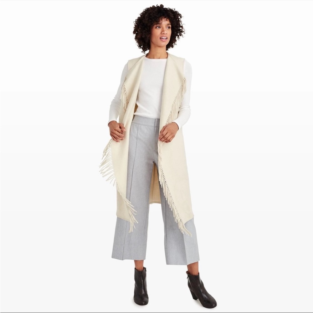 Club Monaco fringe Sweater vest